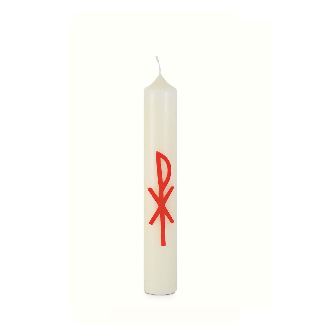 Keresztelési asztali gyertya kézzel díszitett T 26