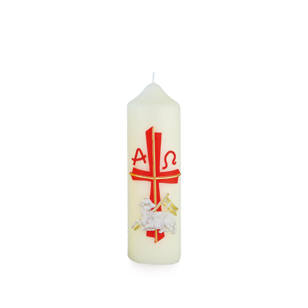 Húsvéti asztali gyertya 165x50 mm OT 19 kézzel díszített