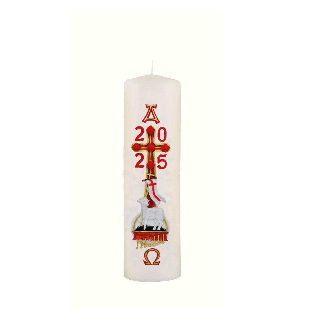 Húsvéti asztali gyertya 215x60 mm, HO 51 évszámmal díszdobozban