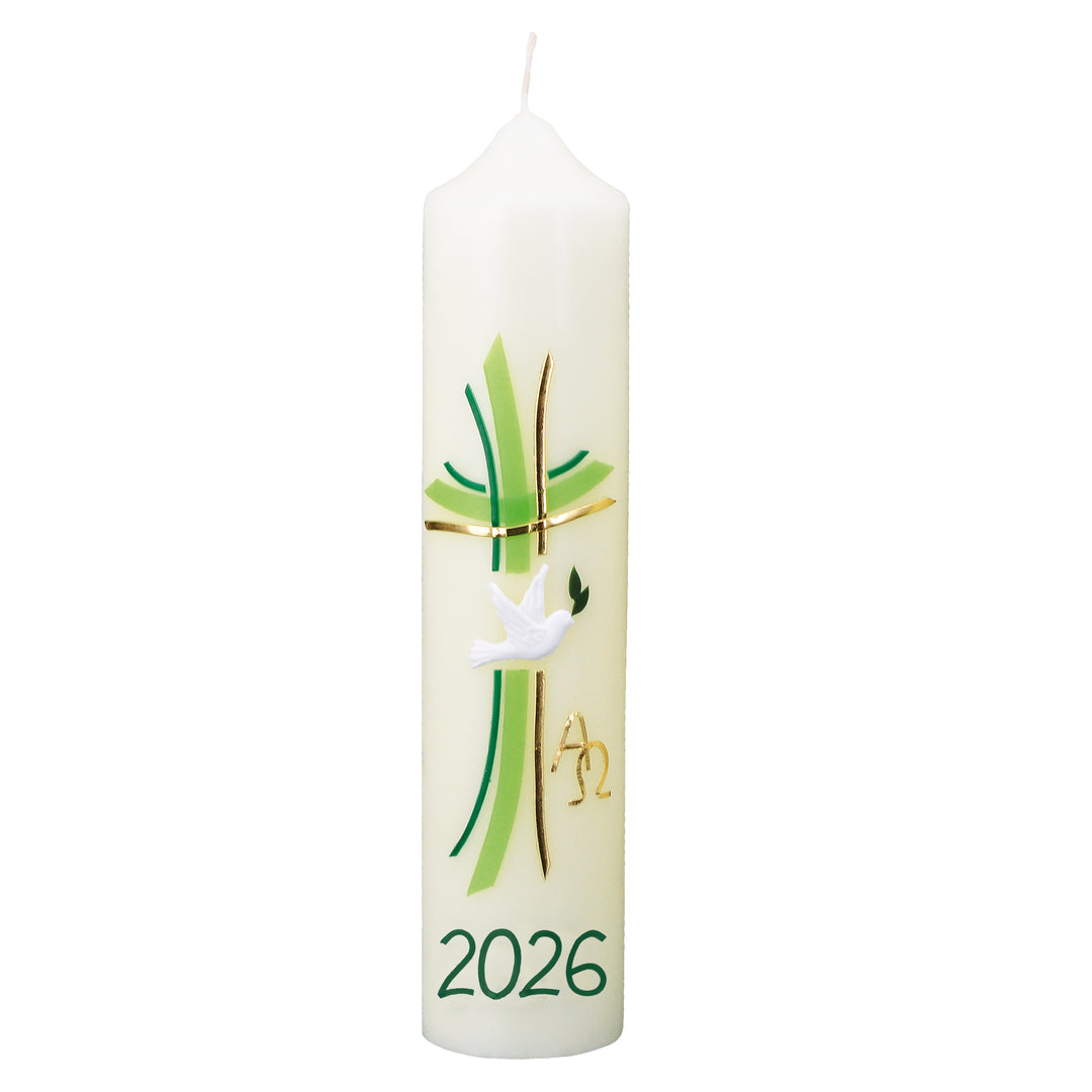Húsvéti asztali gyertya kézzel díszített motívum OT 62 - 3 méretben kapható