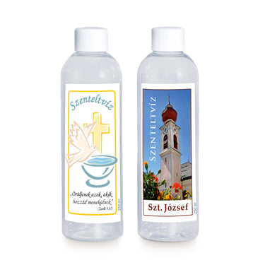 Szentelt vizes palack 250 ml - egyedi kialakítás