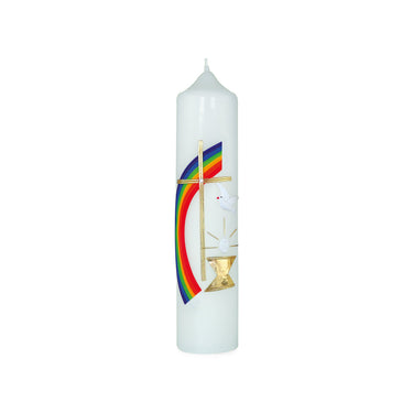 Elsöáldozási asztali gyertya kézzel díszitett K 02 2 méretben