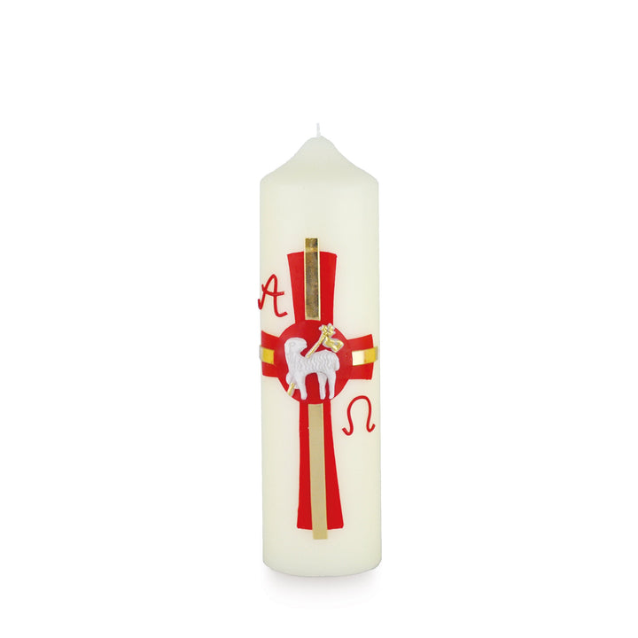Húsvéti asztali gyertya kézzel díszített motívum OT 07  - 3 méretben kapható