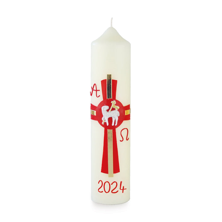 Húsvéti asztali gyertya kézzel díszített motívum OT 07  - 3 méretben kapható